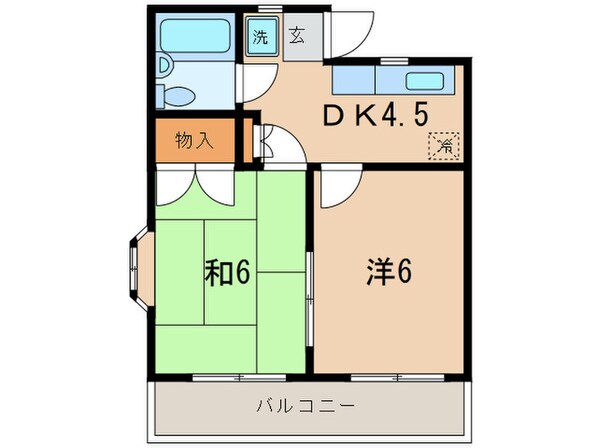 ハイム大木の物件間取画像